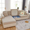 Beige - Housse polaire pour Coussin d'assise et dossier de Canapé - Motif Sun flower La Maison des Housses