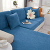 Bleu - Housse polaire pour Coussin d'assise et dossier de Canapé - Motif Sun flower La Maison des Housses