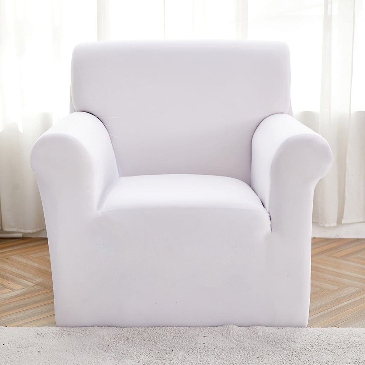 Housse canapé Blanc - Housses Extensibles de Fauteuil et Canapé La Maison des Housses