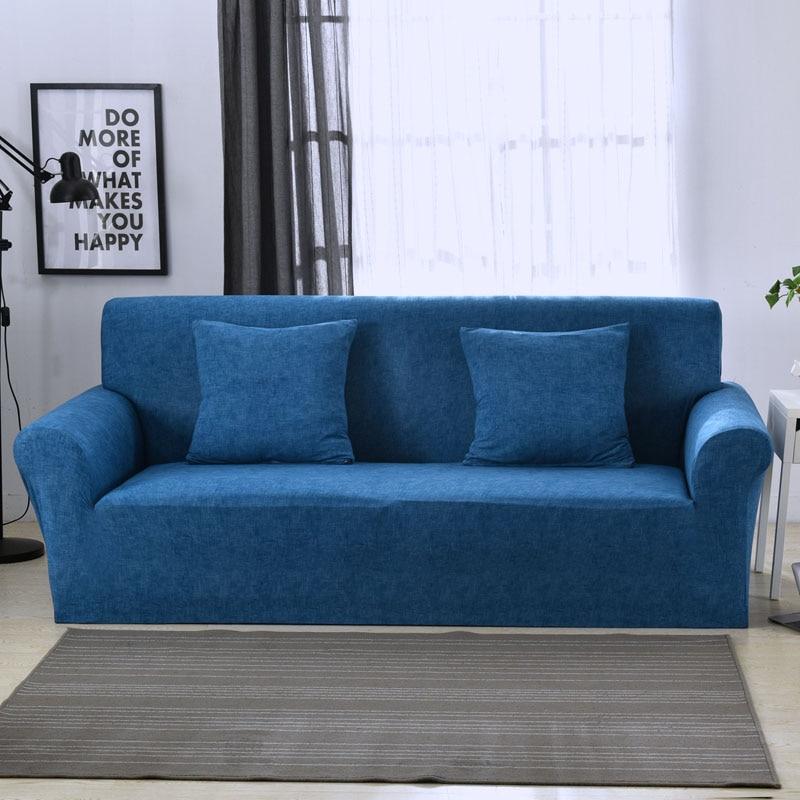 Housse canapé Bleu - Housses Extensibles de Fauteuil et Canapé La Maison des Housses