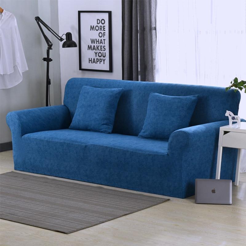 Housse canapé Bleu - Housses Extensibles de Fauteuil et Canapé La Maison des Housses