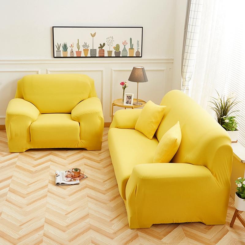 Housse canapé Jaune - Housses Extensibles de Fauteuil et Canapé La Maison des Housses