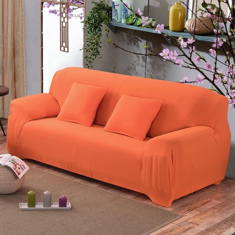 Housse canapé Orange - Housses Extensibles de Fauteuil et Canapé La Maison des Housses