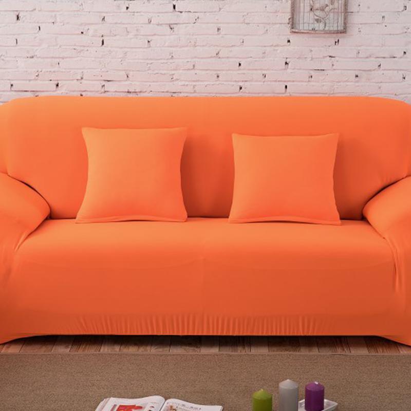 Housse canapé Orange - Housses Extensibles de Fauteuil et Canapé La Maison des Housses