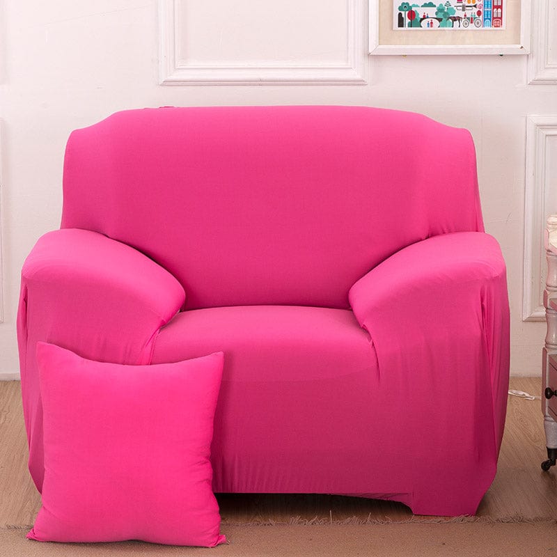 Housse canapé Rose bonbon - Housses Extensibles de Fauteuil et Canapé La Maison des Housses