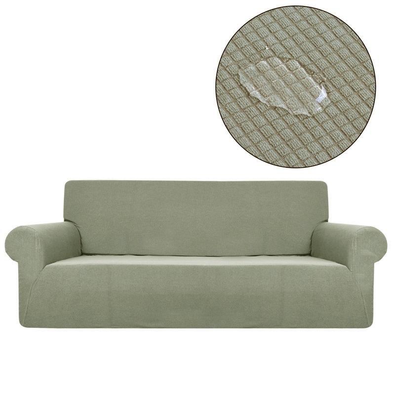 Housse canapé Vert - Housses Gaufrées 100% Waterproof et Ultra résistantes Extensibles de Fauteuil et Canapé La Maison des Housses