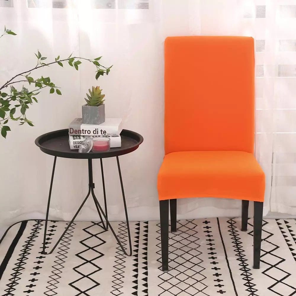 Housse chaise Orange - Housses Extensibles de chaise La Maison des Housses