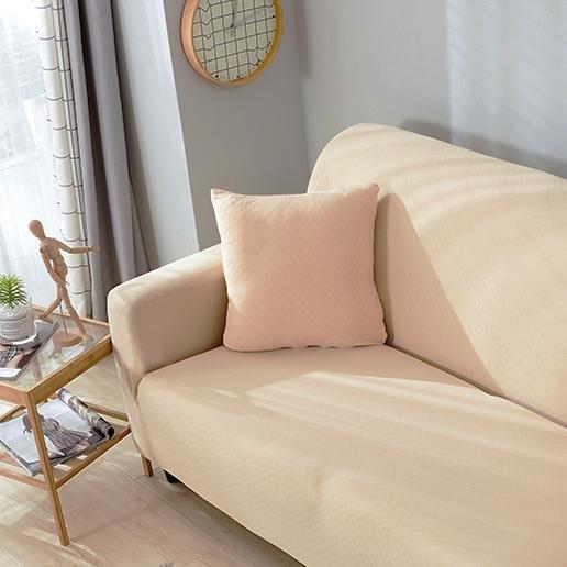 Housse coussin Beige - 1 pièce - Housses 100% Waterproof et Ultra résistantes extensible de coussin 45 CM X 45 CM La Maison des Housses