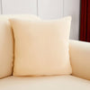 Housse coussin Beige - 2 pièces - Housses extensibles de coussin 45 CM X 45 CM La Maison des Housses