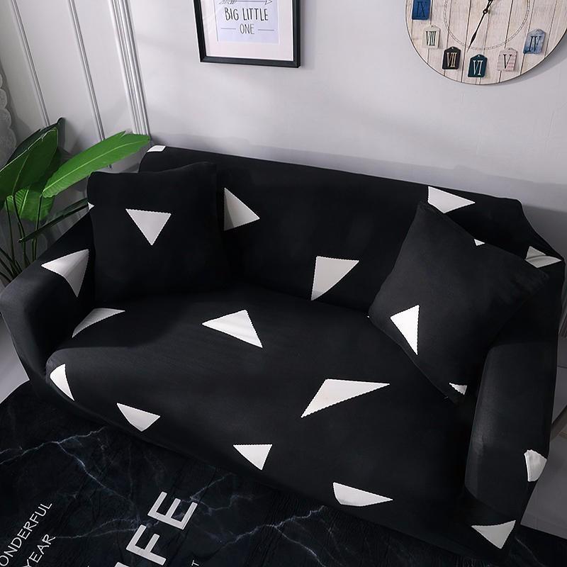 Housse coussin Black and White - 2 pièces - Housses extensibles de coussin 45 CM X 45 CM La Maison des Housses