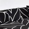 Housse coussin Black leaves - 2 pièces - Housses extensibles de coussin 45 CM X 45 CM La Maison des Housses