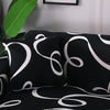 Housse coussin Black wave - 2 pièces - Housses extensibles de coussin 45 CM X 45 CM La Maison des Housses