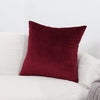 Housse coussin Bordeaux - 2 pièces - Housses en velours extensibles de coussin 45 CM X 45 CM La Maison des Housses