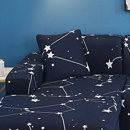 Housse coussin Galaxy - 2 pièces - Housses extensibles de coussin 45 CM X 45 CM La Maison des Housses