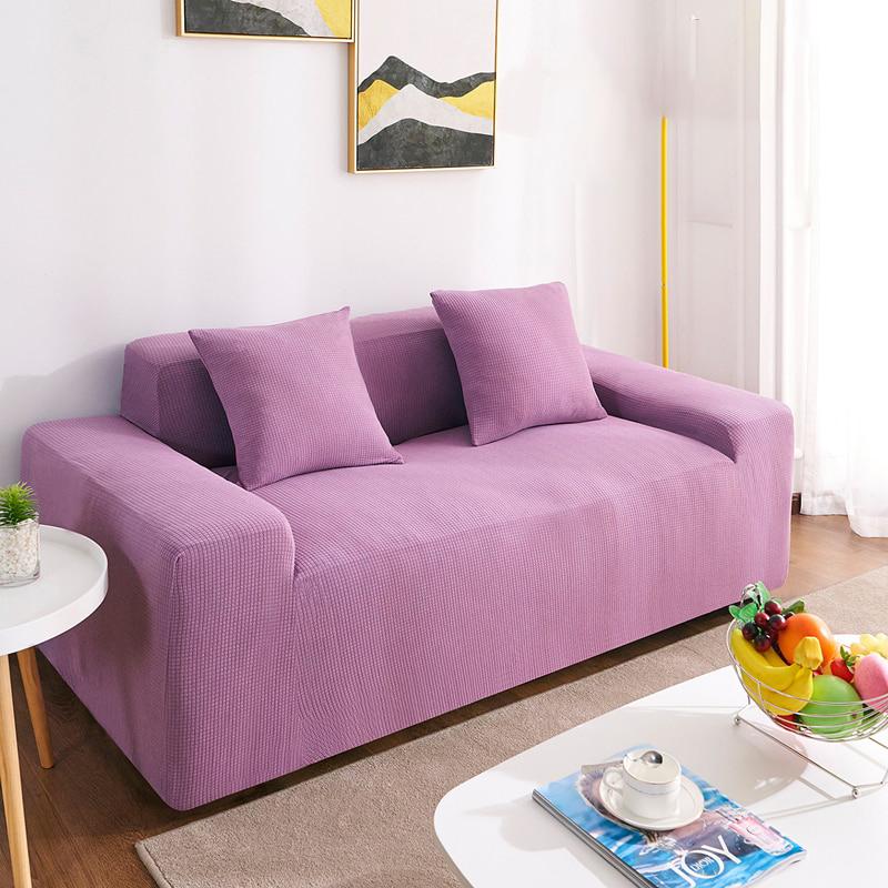 Housse coussin Light Purple - 1 pièce - Housses 100% Waterproof et Ultra résistantes extensible de coussin 45 CM X 45 CM La Maison des Housses