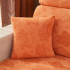 Housse coussin Orange - 2 pièces - Housses polaire extensibles de coussin 45 CM X 45 CM - Motif Bear La Maison des Housses