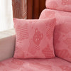 Housse coussin Rose - 2 pièces - Housses polaire extensibles de coussin 45 CM X 45 CM - Motif Bear La Maison des Housses