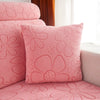 Housse coussin Rose - 2 pièces - Housses polaire extensibles de coussin 45 CM X 45 CM - Motif Flower La Maison des Housses