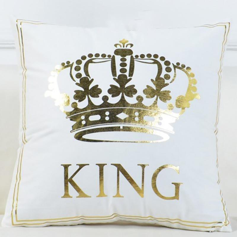 Housse coussin The King - 1 pièce - Housses extensibles de coussin 45 CM X 45 CM La Maison des Housses