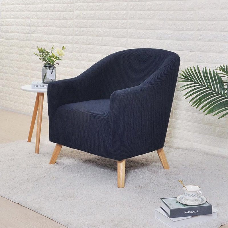 Housse fauteuil Bleu marine - Housses pour Fauteuil Cabriolet - 100% Imperméables et Ultra résistantes La Maison des Housses