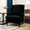 Housse fauteuil Noir - Housses pour Fauteuil Bergère - 100% Imperméables et Ultra résistantes La Maison des Housses