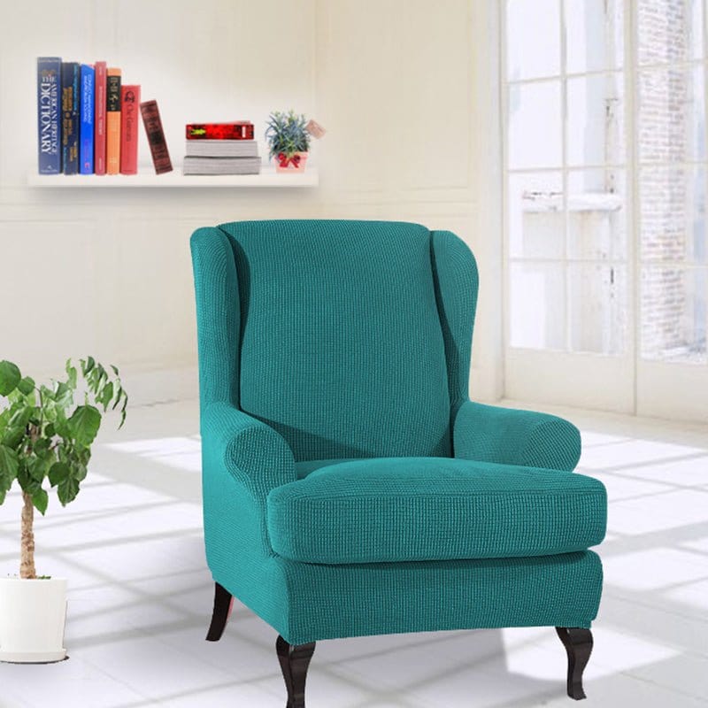 Housse fauteuil Turquoise - Housses pour Fauteuil Bergère - 100% Imperméables et Ultra résistantes La Maison des Housses