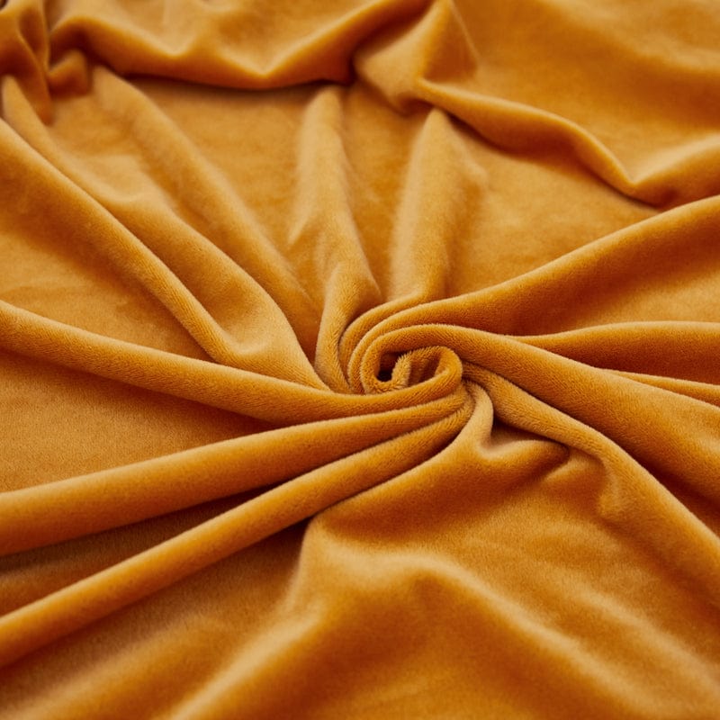 Orange - Housse en velours pour coussin de canapé La Maison des Housses