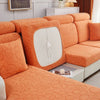 Orange - Housse polaire pour Coussin d'assise et dossier de Canapé - Motif Flower La Maison des Housses