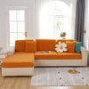 Orange - Housse polaire pour Coussin d'assise et dossier de Canapé - Motif Sun flower La Maison des Housses