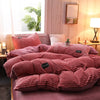 Parure de lit en velours Rose Velours - Drap housse / Housse de couette / Taies d'oreiller La Maison des Housses