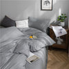 Parure de lit Gris clair - Drap housse / Housse de couette / 2 taies d'oreiller La Maison des Housses