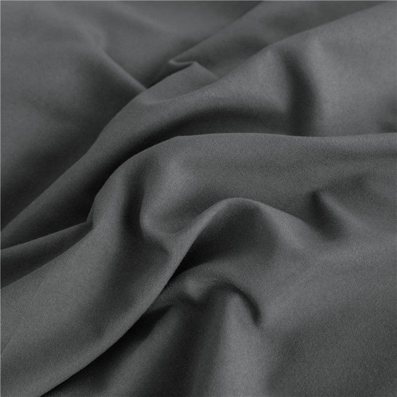 Parure de lit Gris - Drap housse / Housse de couette / 2 taies d'oreiller La Maison des Housses