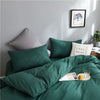 Parure de lit Vert - Drap housse / Housse de couette / 2 taies d'oreiller La Maison des Housses