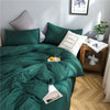 Parure de lit Vert - Drap housse / Housse de couette / 2 taies d'oreiller La Maison des Housses