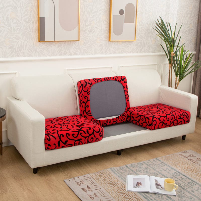 Rouge design - Housse pour coussin de canapé La Maison des Housses