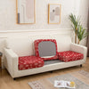 Rouge snow - Housse pour coussin de canapé La Maison des Housses